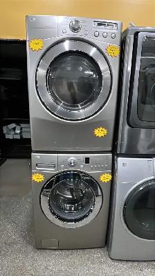 LG 27" Stackable Washer and Dryer Set-30-Day Warranty