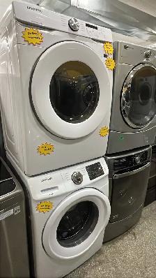 Samsung White 27" Stackable Washer and Dryer Set - Photo 2