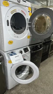 Samsung White 27" Stackable Washer and Dryer Set - Photo 8
