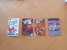 Schédule Football CFL  B.C. Lions  1983-84-85-86 (080626-486)