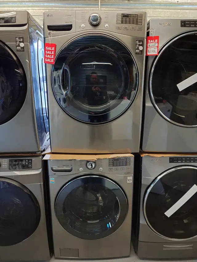 LG '27' Graphite Front Load Washer / Dryer Set on Sale‼️