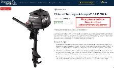 Moteur de chaloupe Mercury 2,5 hp 4 temps, pied long - Photo 4