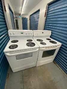 30" WHITE ELECTRIC STOVES