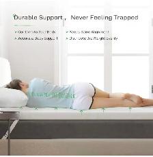 Novilla Cooling Memory Foam Mattress Topper – Full Size - Photo 2