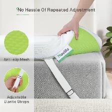 Novilla Cooling Memory Foam Mattress Topper – Full Size - Photo 6