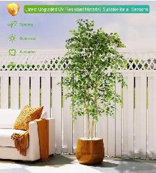 Nafresh 6-Foot Artificial Ficus Tree with Pot - Photo 6