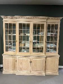 Light Wood Hutch and Display Cabinet