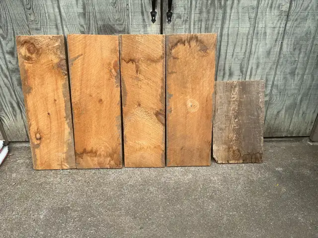 Vintage 4. 3ft Wood Planks & 1. 2ft - All Approx 12 Inches Wide