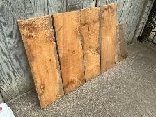Vintage 4. 3ft Wood Planks & 1. 2ft - All Approx 12 Inches Wide - Photo 5