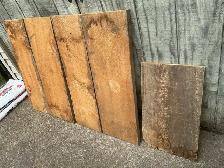 Vintage 4. 3ft Wood Planks & 1. 2ft - All Approx 12 Inches Wide - Photo 6