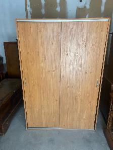 Free delivery used Wooden Wardrobe with Sliding Doors - Photo 2