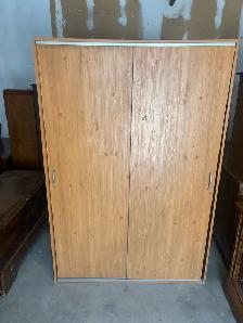 Free delivery used Wooden Wardrobe with Sliding Doors - Photo 5