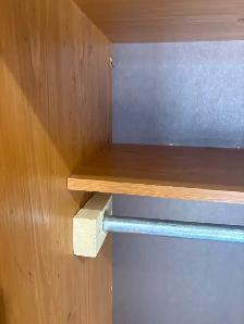 Free delivery used Wooden Wardrobe with Sliding Doors - Photo 8