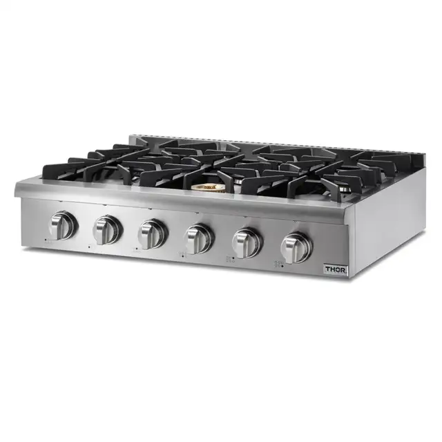 New Thor Kitchen 36" Gas Rangetop / Cooktop — Model HRT3618U