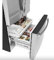 GE 36' French Door Refrigerator 27.0 Cu.Ft Fingerprint Resistant - Photo 4