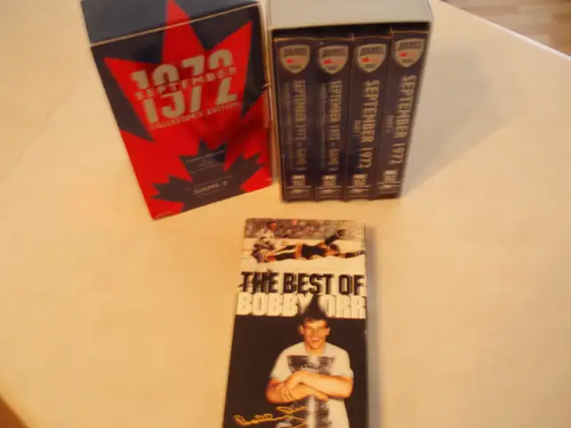 1972 CANADA / RUSSIA  HOCKEY SERIES  AND BOBBY ORR VIDEOS