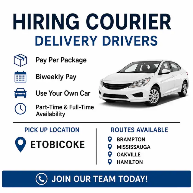 HIRING COURIER DELIVERY DRIVERS