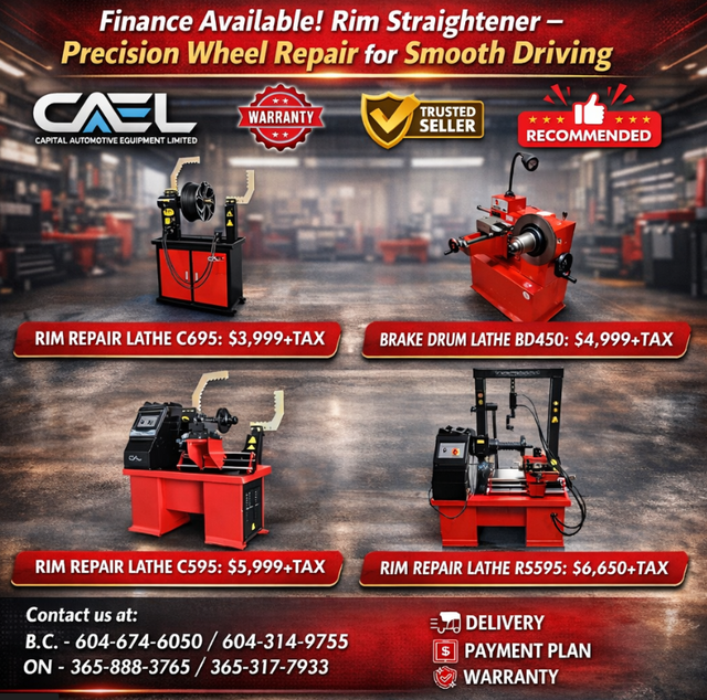 CAEL Brake Drum Lathe & Rim Straightener Machines – Built for Pr