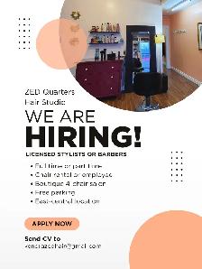 Boutique salon near Highlands hiring now!