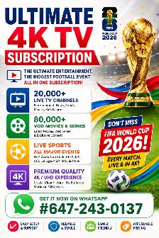 Ultimate 4K TV Subscription