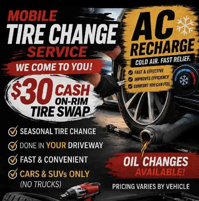 ⚠️$30 TIRE CHANGE / SWAP!⚠️- DONE RIGHT IN YOUR DRIVEWAY❗️❗️❗️