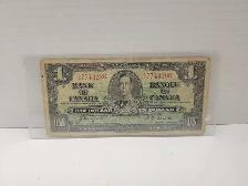1937 Canada 1 Dollar Banknote (Well Circulated)