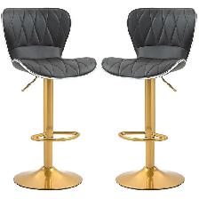 Adjustable Height Bar Stools Set of 2 (Gold and BLACK )DELIVERED - Photo 2