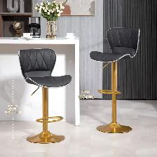 Adjustable Height Bar Stools Set of 2 (Gold and BLACK )DELIVERED - Photo 4