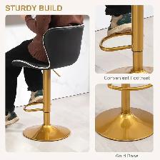 Adjustable Height Bar Stools Set of 2 (Gold and BLACK )DELIVERED - Photo 7