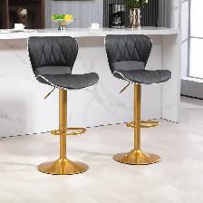 Adjustable Height Bar Stools Set of 2 (Gold and BLACK )DELIVERED - Photo 8