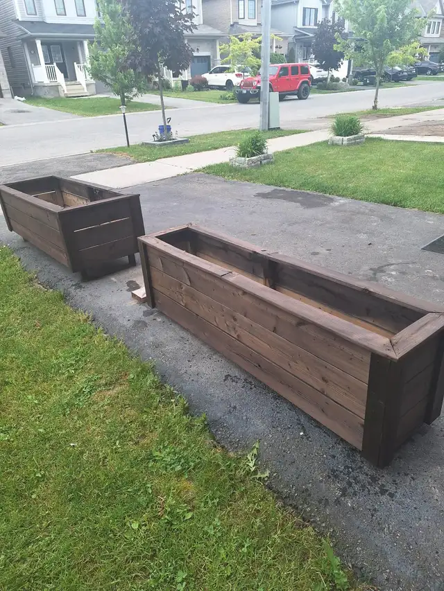 Wooden  Small and Large Planters