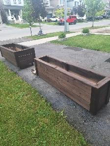 Wooden  Small and Large Planters