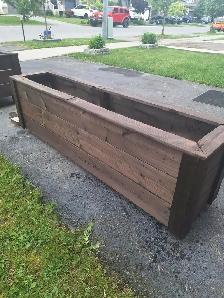 Wooden  Small and Large Planters - Photo 2