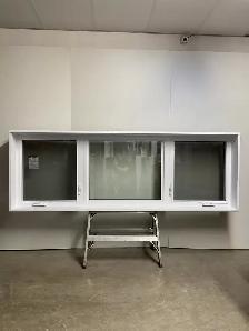 10451BP Fenêtre Battant PVC Noir 2 sect 1 ouvr 98 x 35 1/4 - Photo 2