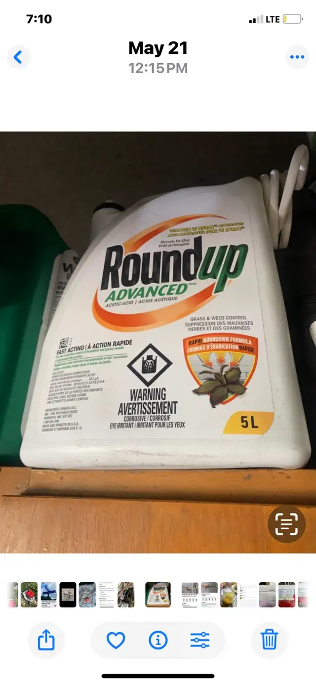 Round up weed killer