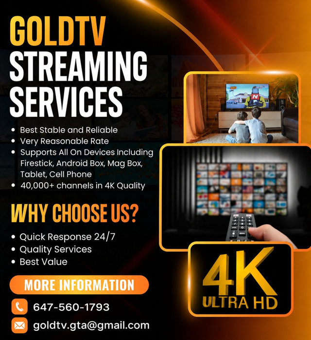 GoldTV – Stable Digital Channels – Toronto