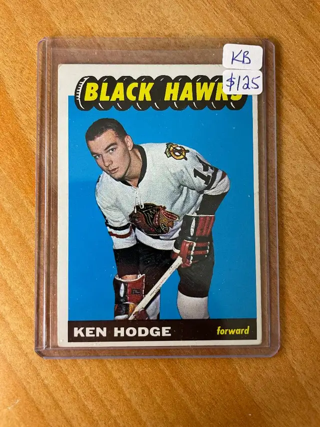 1965-66 Topps #65 Ken Hodge RC Chicago Blackhawks