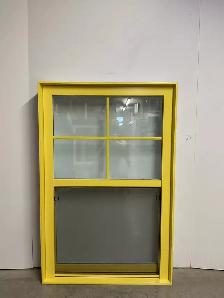 10585GP Fenêtre Guillotine PVC Jaune Guillotine double 36 x 55