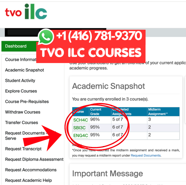 TVO / ILC COURSES HELP – ASSIGNMENTS, EXAMS & FULL COURSE HELP