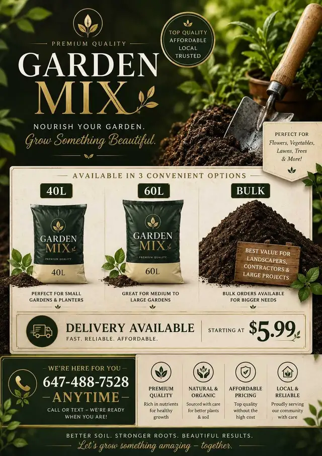 Premium Garden Mix Supply – Bulk Delivery Across GTA