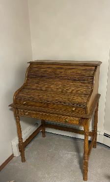 Oak Roll Top Desk