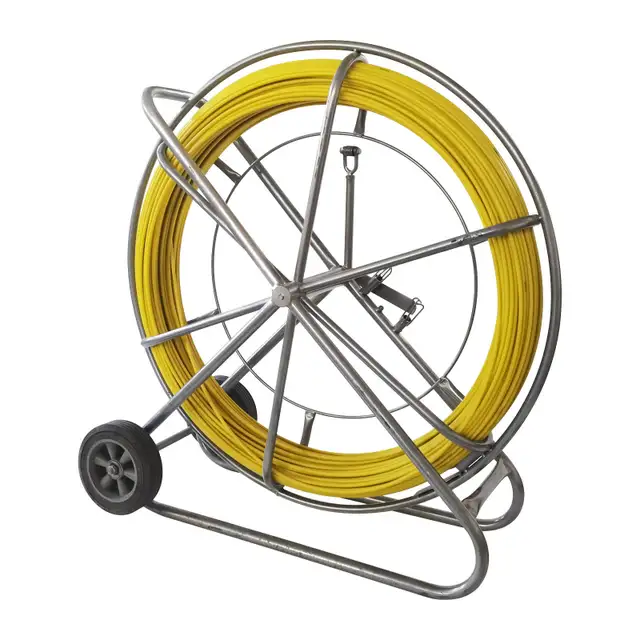 8mm Fish Tape Fiberglass Duct Rod Puller Wire Cable Run 170550