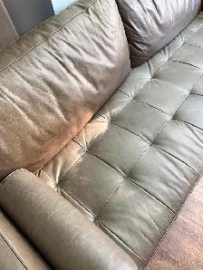 3-Seaters Sofa 100% leather For Sale - Photo 3