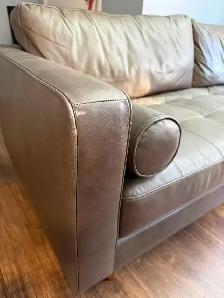 3-Seaters Sofa 100% leather For Sale - Photo 5