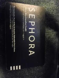 Sephora Store Merchandise Credit Card $80