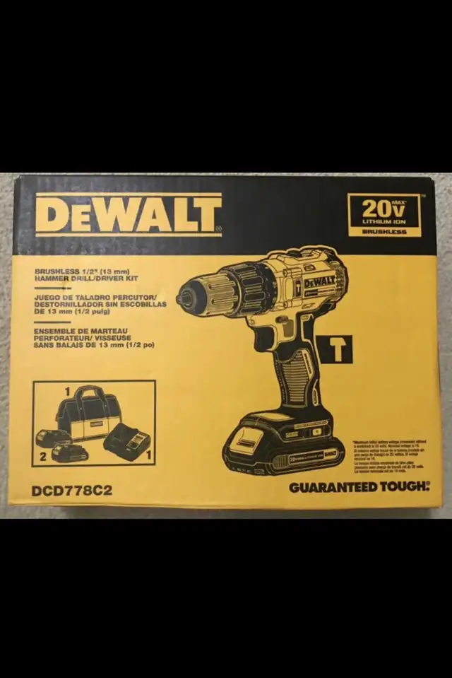 20V MAX XR Brushless Cordless 1/2 in. Drill/Driver with (2) 2Ah