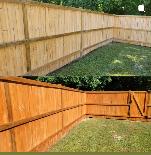 fence STAIN&PAINTING
