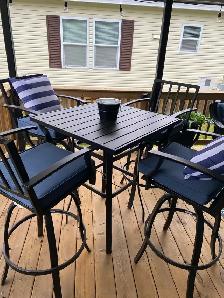 Outdoor Bar Height Dining Set BRAND NEW - Photo 3