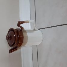 BELLEBRANDE THÉIÈRE NEUVE CÉRAMIQUE TAIWAN 9'HA BLANC BEIGE GRIS - Photo 2