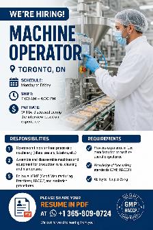 Machine Operator - Food